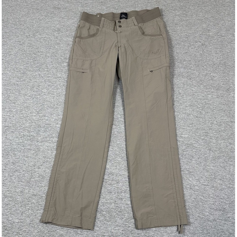 Kuhl Pants Womens Size 8 Beige Performance Nylon Stretch Outdoor Hiking Travel